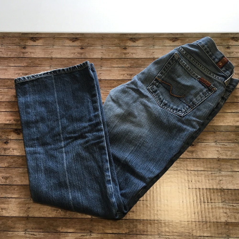7 for All Mankind Flare blue jeans size 27